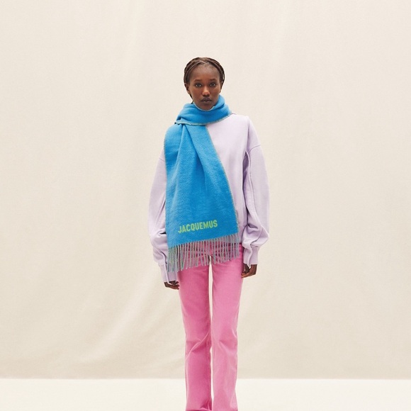 Virgin wool Zacquemus reversible scarf - Picture 8 of 9